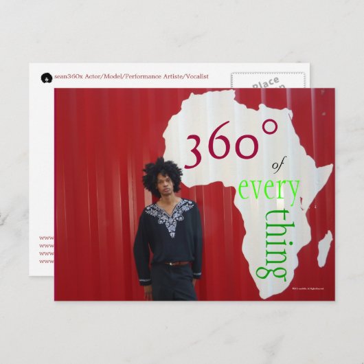 Briefkaart Zan360x Afrika 360° (Voorkant / Achterkant)
