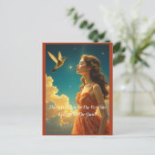 Briefkaart - Ze werd verliefd op de namiddag (Staand voorkant)