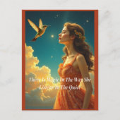 Briefkaart - Ze werd verliefd op de namiddag (Voorkant)