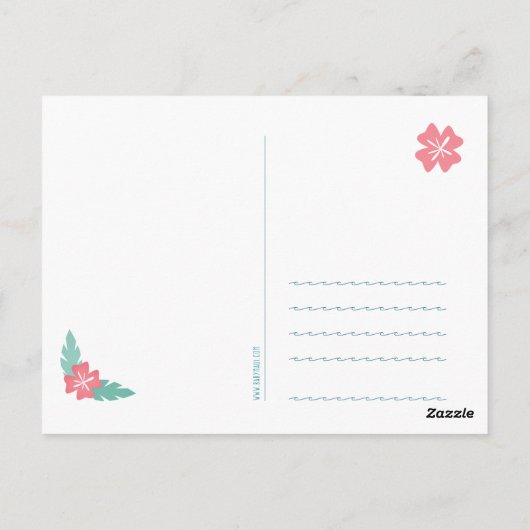 briefkaart "Zee Horse Maui" (Achterkant)