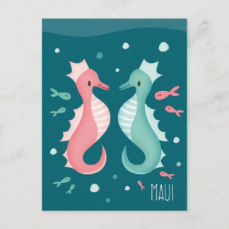 briefkaart "Zee Horse Maui"