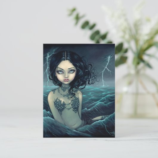 briefkaart "Zee Storm" (Staand voorkant)