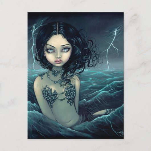 briefkaart "Zee Storm" (Voorkant)