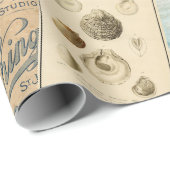  Briefkaart zeestrand collage Cadeaupapier (Rol Hoek)