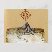 Briefkaart zeewier (Achterkant)