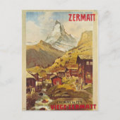 Briefkaart Zermatt Zwitserland Gornergratbahn (Voorkant)