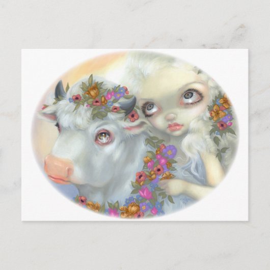 briefkaart "Zeus en Europa" (Voorkant)