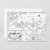 Briefkaart Zijde en Songkaart (Voorkant / Achterkant)