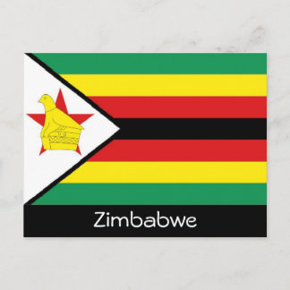 Briefkaart Zimbabwaanse vlag