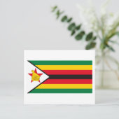Briefkaart Zimbabwe vlag (Staand voorkant)