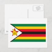 Briefkaart Zimbabwe vlag (Voorkant / Achterkant)