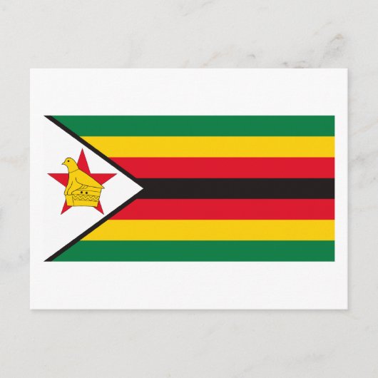 Briefkaart Zimbabwe vlag (Voorkant)