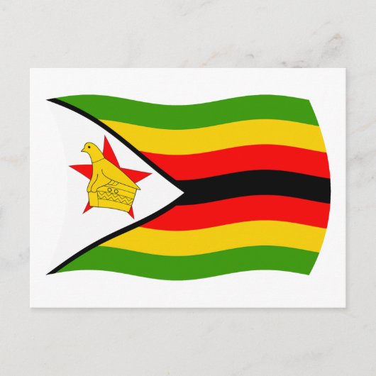 Briefkaart Zimbabwe vlag (Voorkant)