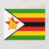 Briefkaart Zimbabwe vlag (Voorkant)