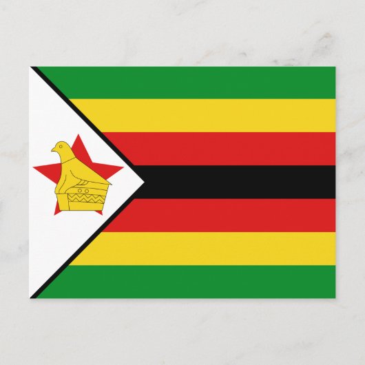 Briefkaart Zimbabwe vlag (Voorkant)