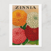  briefkaart zinnia-zaadpakket (Voorkant)