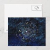 Briefkaart Zodiac Chart (Voorkant / Achterkant)