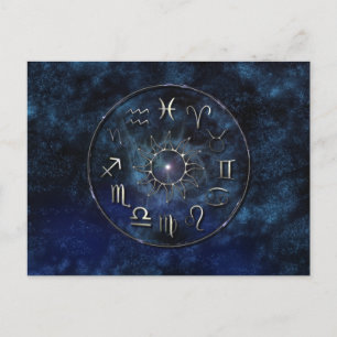 Briefkaart Zodiac Chart