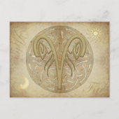 Briefkaart Zodiac Sign Aries (Voorkant)