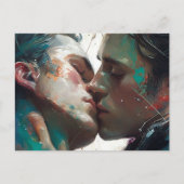 Briefkaart zoenen (Voorkant)