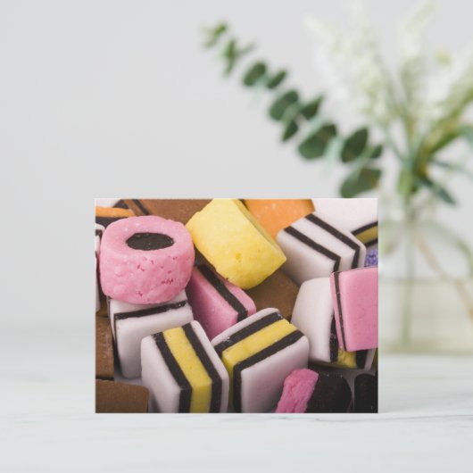 Briefkaart zoethoutzoet (Staand voorkant)