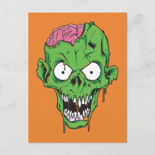 Briefkaart Zombie (Voorkant)
