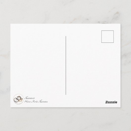 Briefkaart - Zombie Craig (Achterkant)