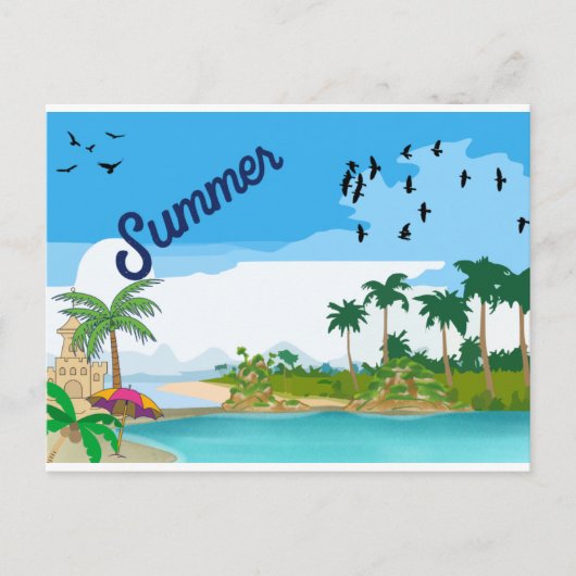 Briefkaart zomer (Voorkant)