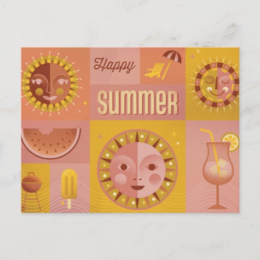 Briefkaart zomer (Voorkant)