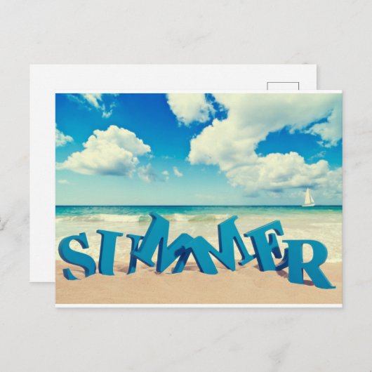 Briefkaart zomer (Voorkant / Achterkant)