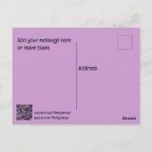 Briefkaart - zomerbloesem (Achterkant)