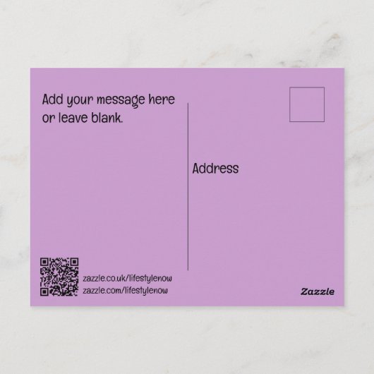 Briefkaart - zomerbloesem (Achterkant)