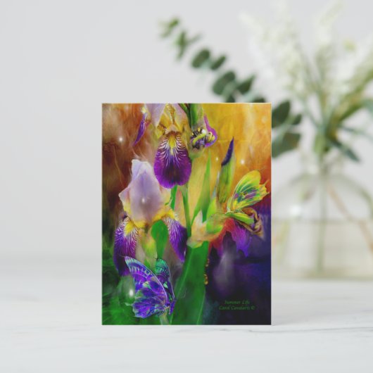 Briefkaart zomerleven (Staand voorkant)