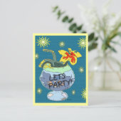 Briefkaart zomerpartij (Staand voorkant)
