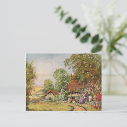 Briefkaart zomertijd (Staand voorkant)