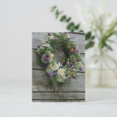 Briefkaart zomerzonsondergang (Staand voorkant)