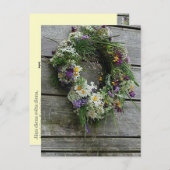 Briefkaart zomerzonsondergang (Voorkant / Achterkant)