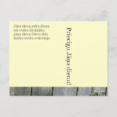 Briefkaart zomerzonsondergang (Achterkant)