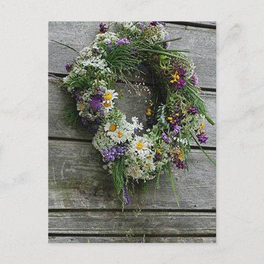 Briefkaart zomerzonsondergang (Voorkant)