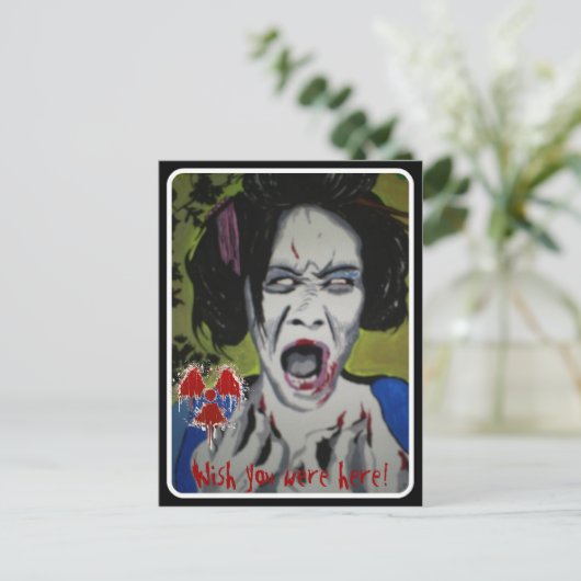 briefkaart "ZomGeisha" (Staand voorkant)