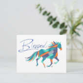 Briefkaart zonder paarden door Sherry Jarvis (Staand voorkant)