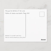 Briefkaart zonder paarden door Sherry Jarvis (Achterkant)