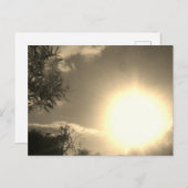 Briefkaart zonneschijn stijl ontwerp (Voorkant / Achterkant)