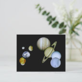 Briefkaart zonnestelsel - Astronomie Science gift (Staand voorkant)