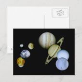 Briefkaart zonnestelsel - Astronomie Science gift (Voorkant / Achterkant)