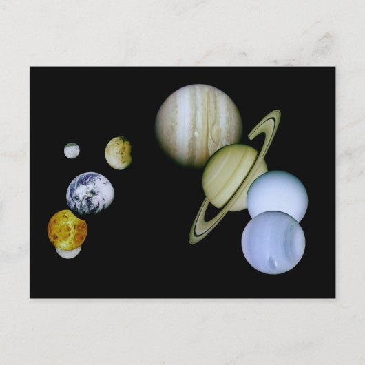 Briefkaart zonnestelsel - Astronomie Science gift (Voorkant)