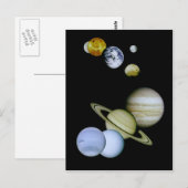 Briefkaart zonnestelsel - Astronomie Science gift (Voorkant / Achterkant)