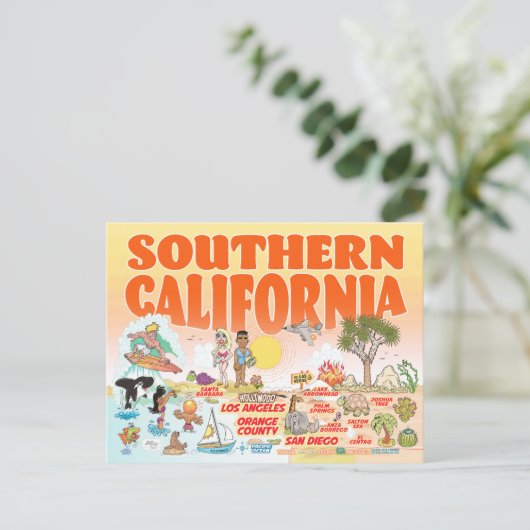 Briefkaart Zuid-Californië (Staand voorkant)