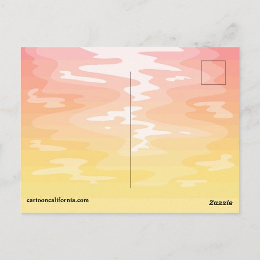 Briefkaart Zuid-Californië (Achterkant)