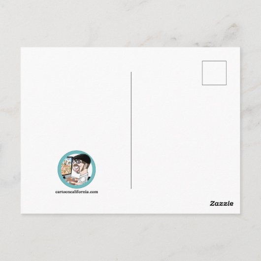 Briefkaart Zuid-Californië (Achterkant)